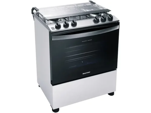 Fogão Brastemp 5 Bocas Inox Bivolt Branco BFS5ECBUNA - Imagem 2