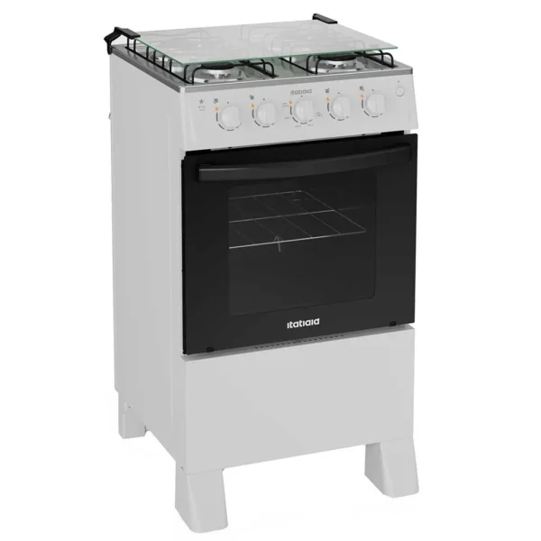 Fogão Itatiaia 4 Bocas Star New Inox Branco Bivolt