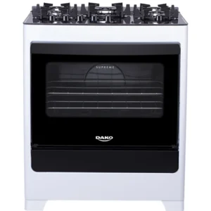Fogão Dako 5 Bocas Supreme Glass Branco Vidro Bivolt