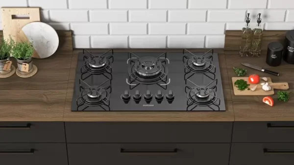 Fogão Cooktop Itatiaia 5 Bocas Essencial Tripla Chama Bivolt Preto - Imagem 2