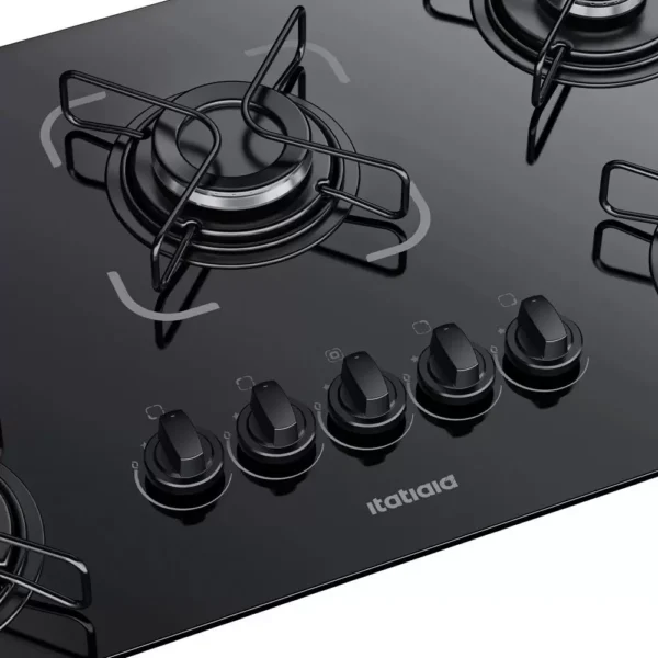 Fogão Cooktop Itatiaia 5 Bocas Essencial Bivolt Preto - Imagem 3