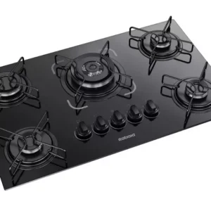 Fogão Cooktop Itatiaia 5 Bocas Essencial Tripla Chama Bivolt Preto