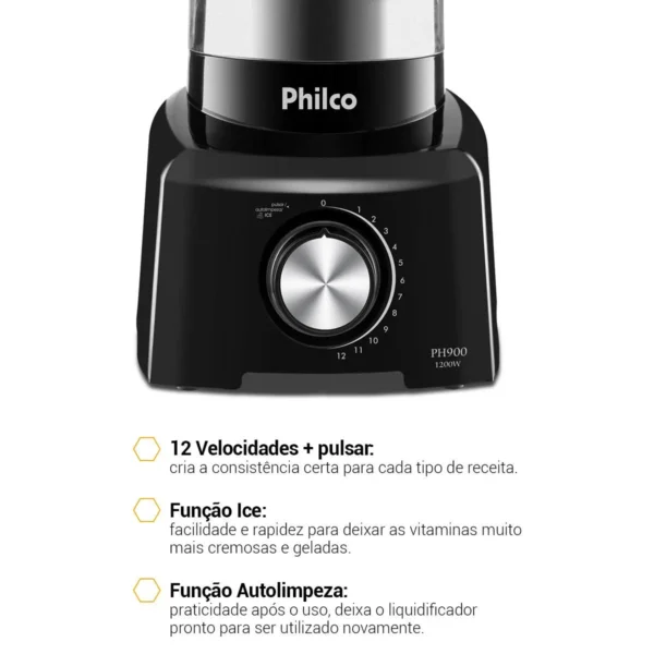 Liquidificador Philco PH900 PT 220V - Imagem 5