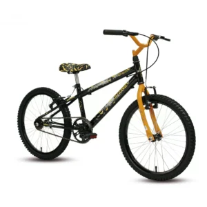 Bicicleta Stone Aro 20 Rock Preta Amarela